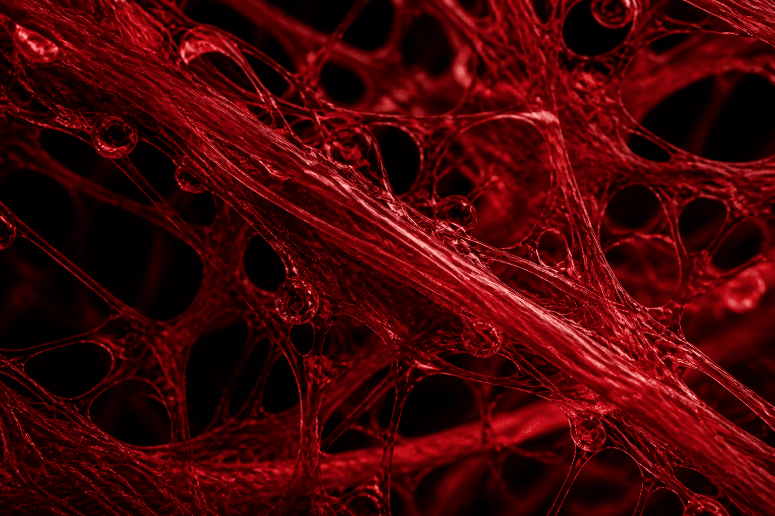 Microscopy render of Wharton's jelly collagen matrix